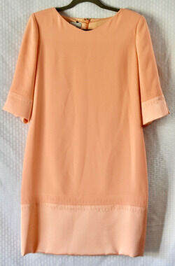 Lourdes Chavez Haute Couture Silk-Wool Blend Kimono Sleeves Blouson Dress